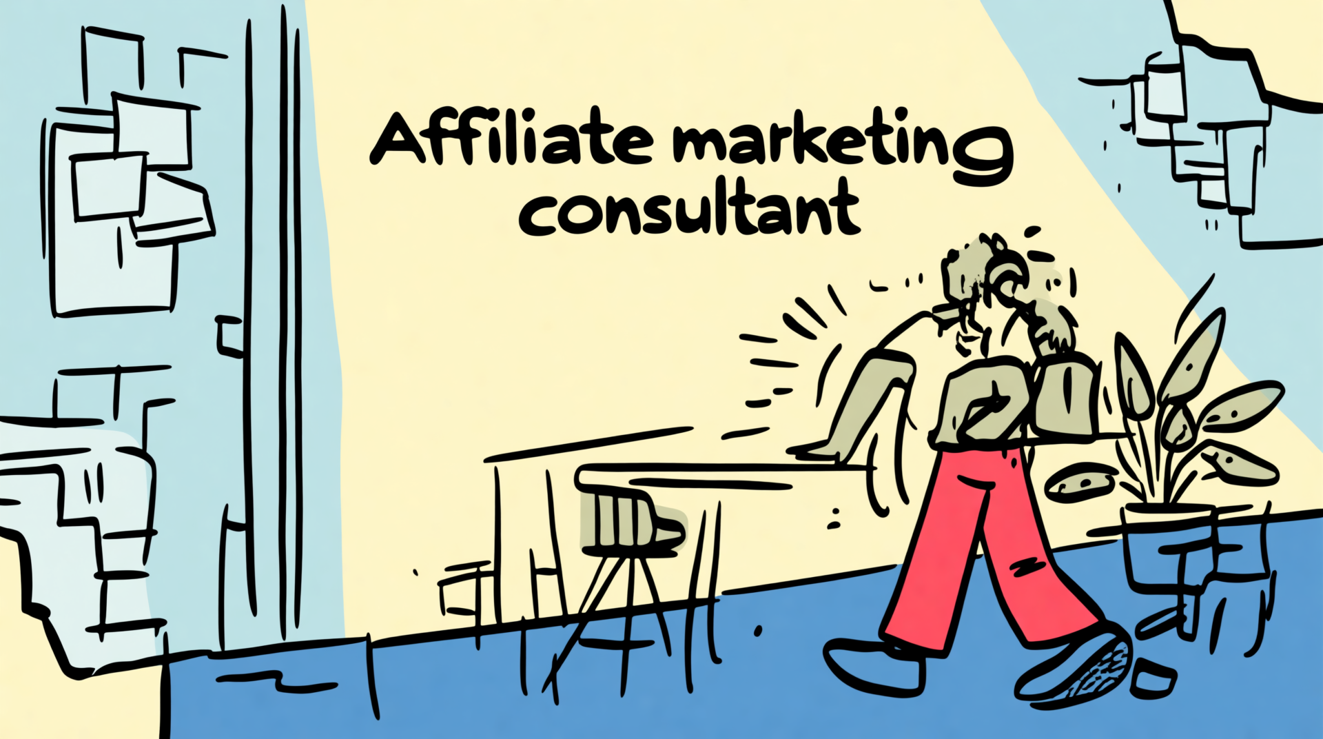 Digital marketing professional analyzing affiliate program data on a laptop