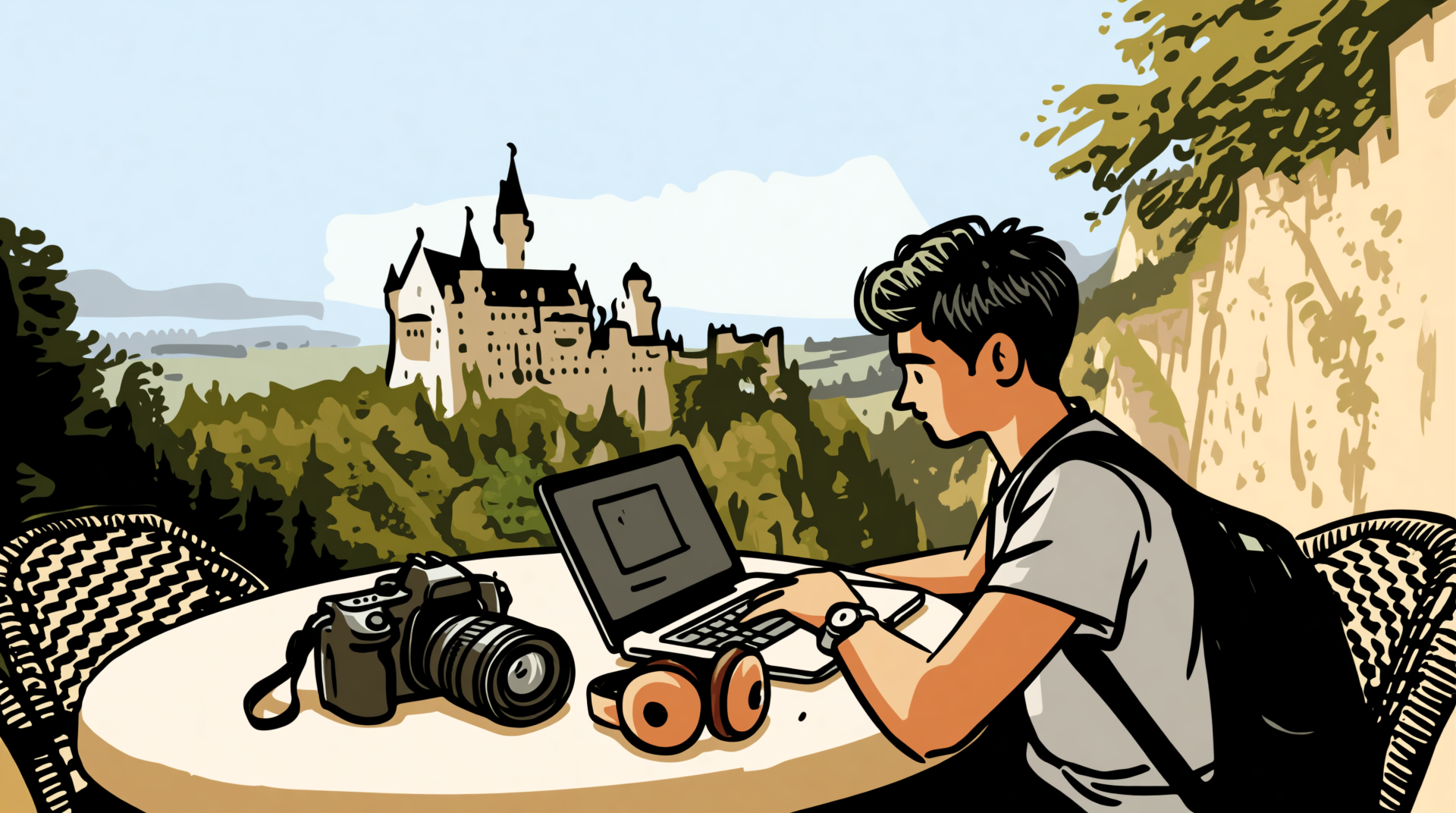 Family walking down Main Street USA wearing Mickey ears representing the Disney affiliate program potential