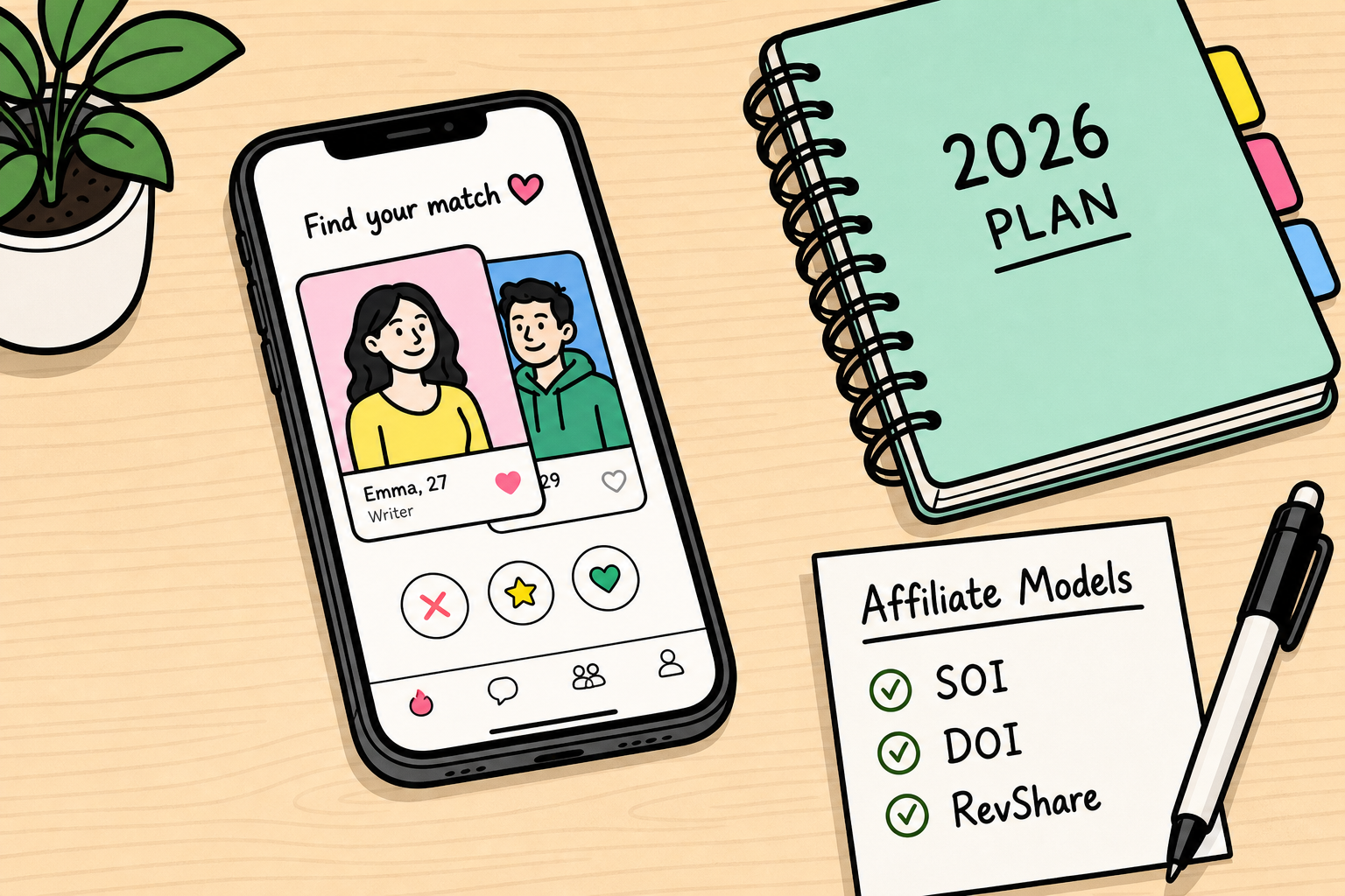 A curated list of high-converting dating affiliate programs and network dashboards.