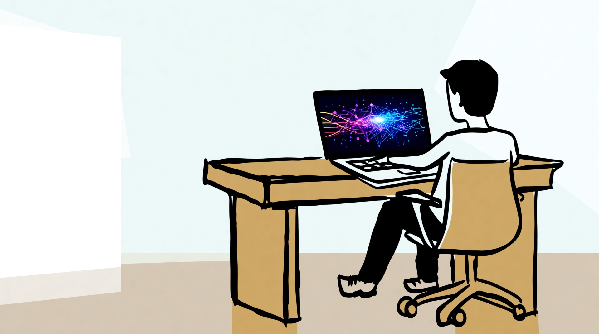 A digital entrepreneur reviewing affiliate marketing income reports on a laptop.