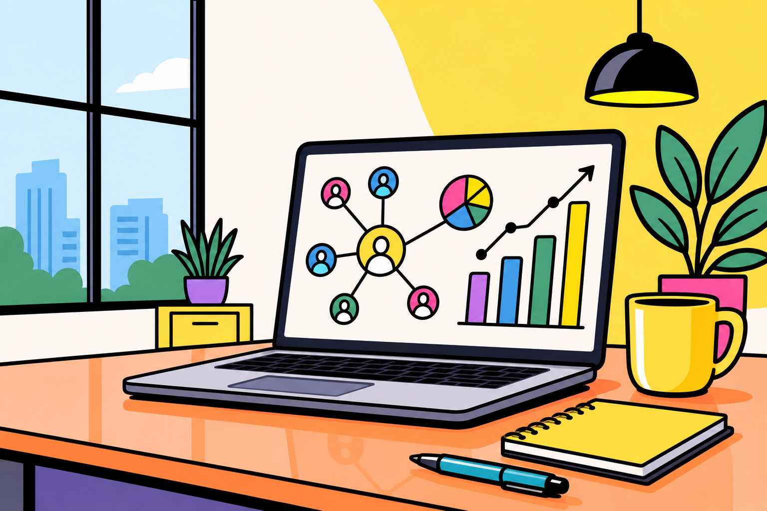 A modern dashboard displaying affiliate marketing analytics and high-ticket SaaS commission growth