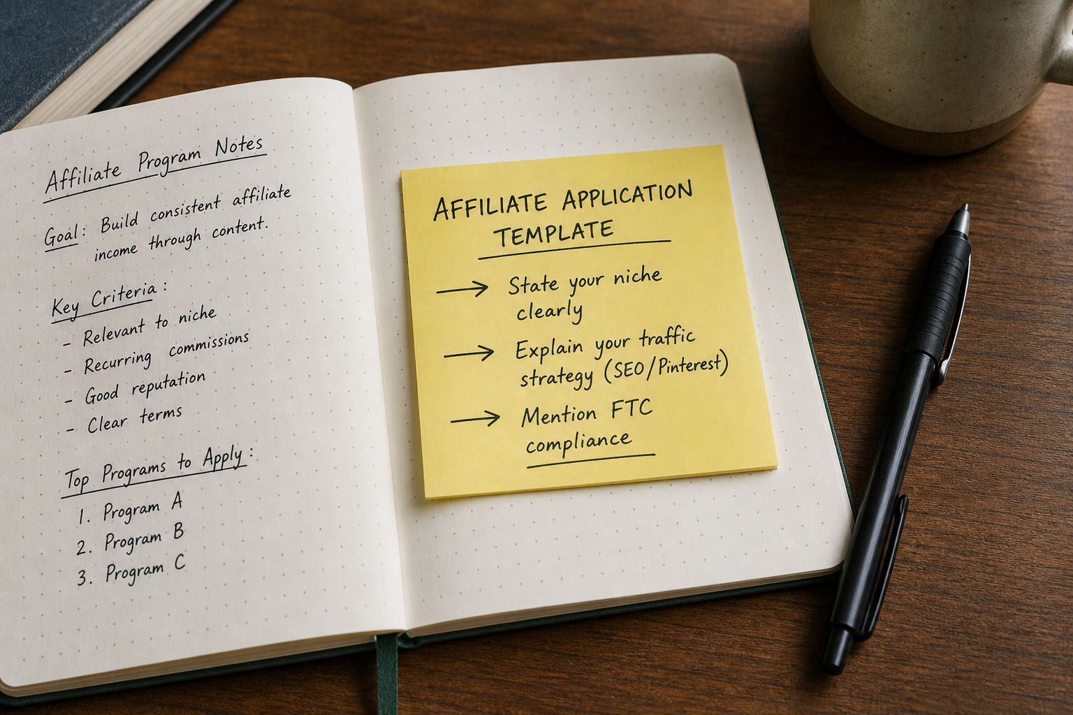 Anatomy of a winning affiliate program application